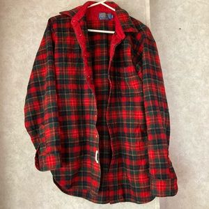Vintage Men's Pendleton Authentic Christie Tartan Wool Plaid Shirt Jacket Med